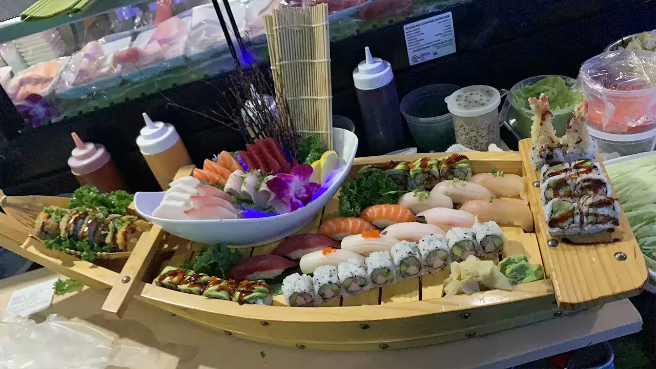 Grand Sushi Boat at Rakisuta Modern Sushi, Japanese Restaurant in Rockledge
